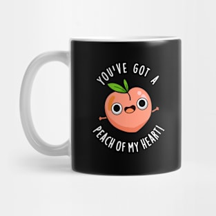 You've Got A Peach Of My Heart Cute Fruit Pun Mug